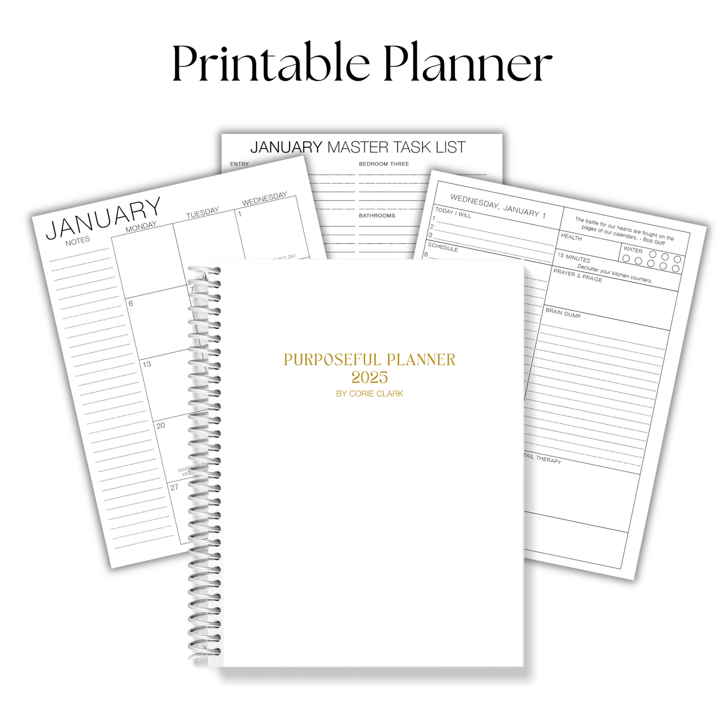 Printable 2025 Purposeful Planner - Daily