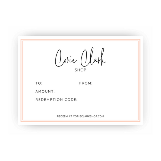 Corie Clark Shop Gift Card